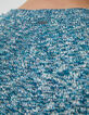 Aqua gebreide getwijnde herentrui-4