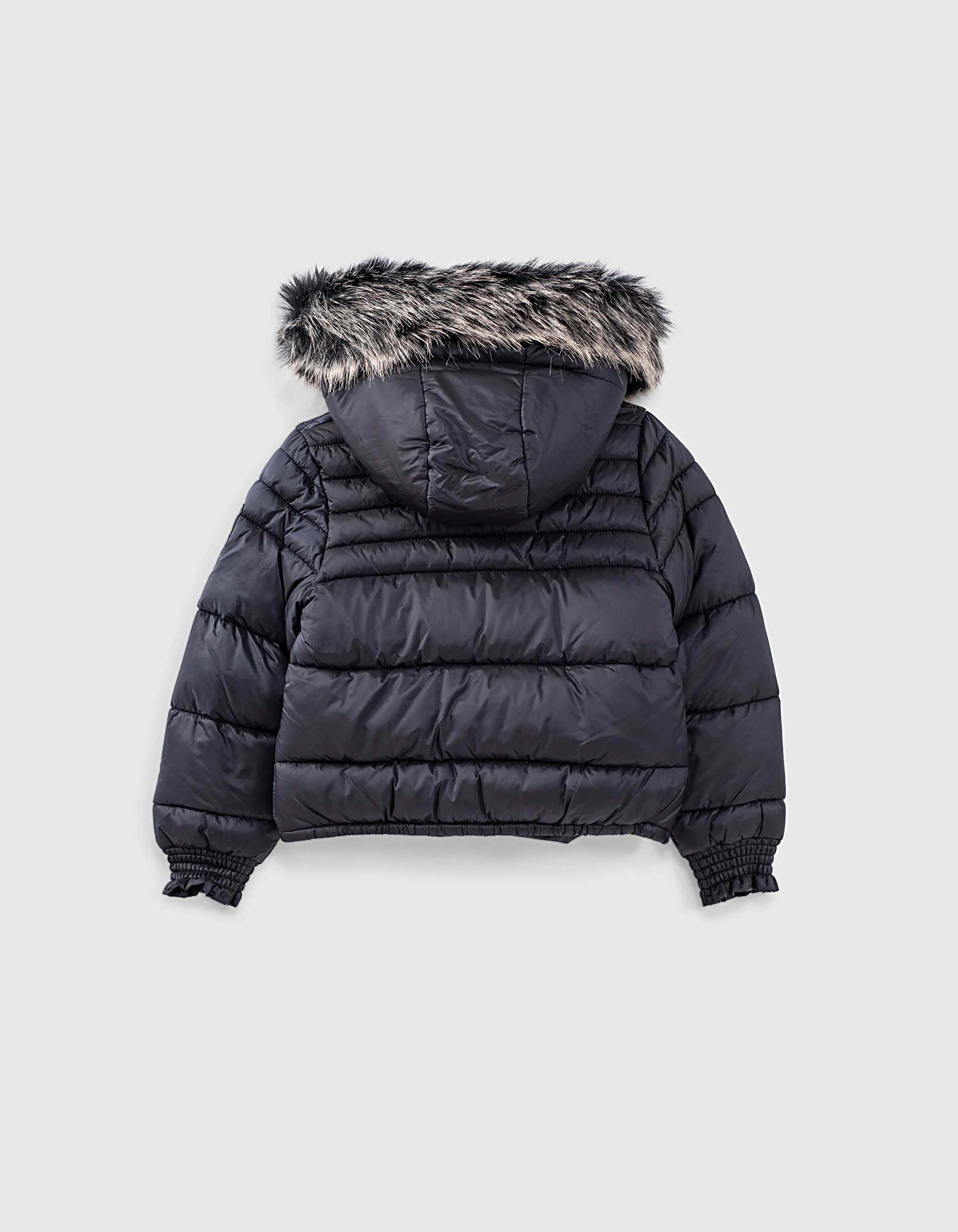 Girls navy padded coat top