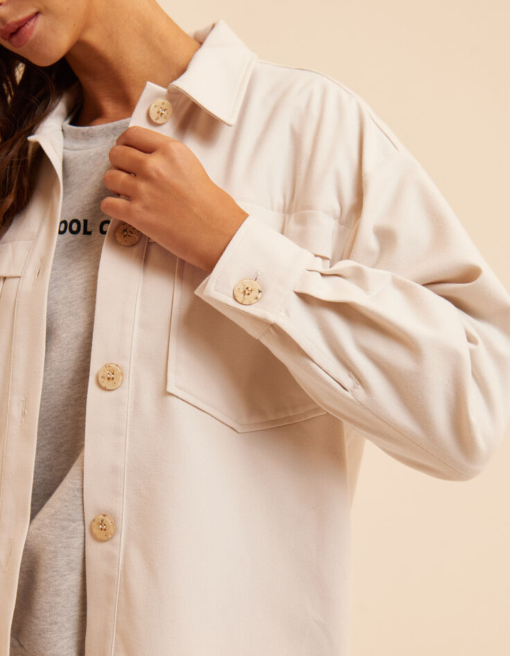 Veste &eacute;crue esprit surchemise I.Code-8