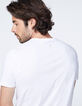 Men’s white T-shirt with Mona Lisa under lightning -5