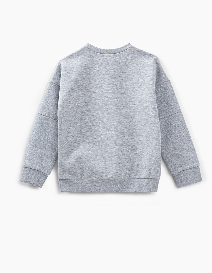 Sudadera gris visual lengua THE ROLLING STONES niño-3