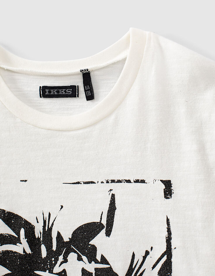 Boys’ off-white trompe-l'œil image organic T-shirt-5 Boys’ off-white trompe-l'œil image organic T-shirt-5