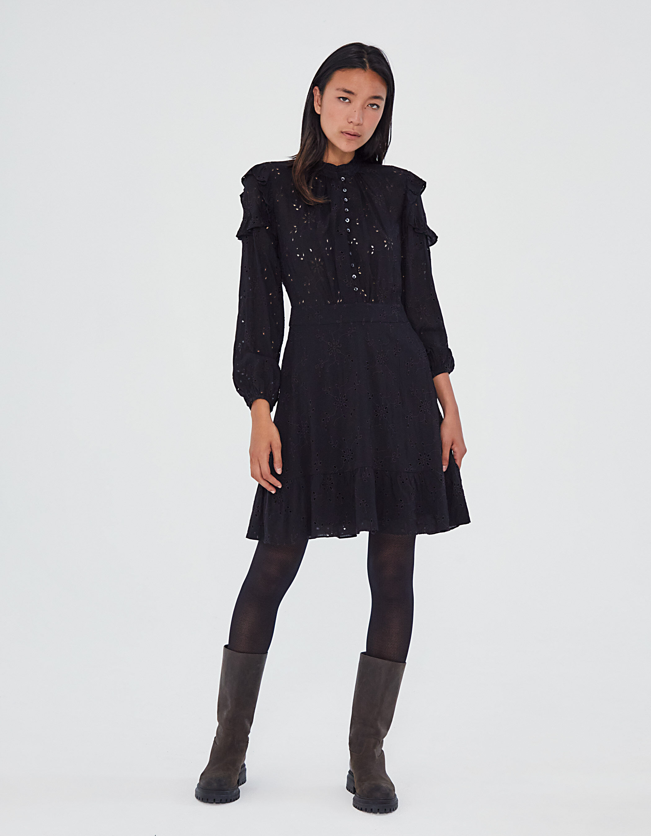 Robe new arrivals noire cintrée