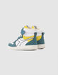 Green, white and yellow IKKS X DIADORA trainers-6