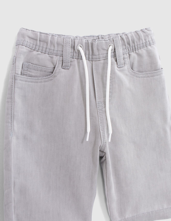 Bermuda en jean gris ceinture élastiquée garçon - IKKS