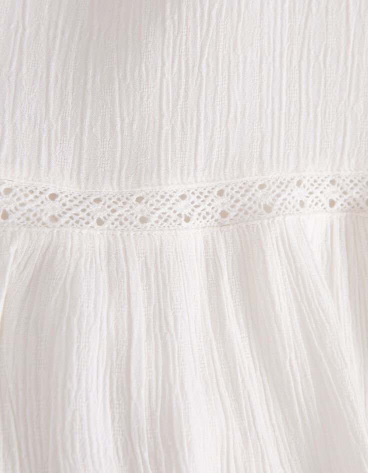 Robe blanc cass&eacute; LENZING&trade; ECOVERO&trade; fille-8