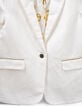 Veste de costume blanc cassé or fille-4