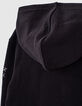 Zwart vest honingraattricot bikerstijl meisjes -7