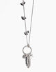 Collar aro pluma estrella perlas-3