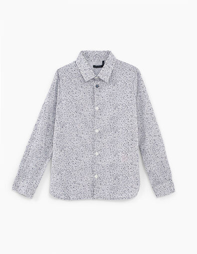 Camisa blanco roto con estampado Liberty niño - IKKS