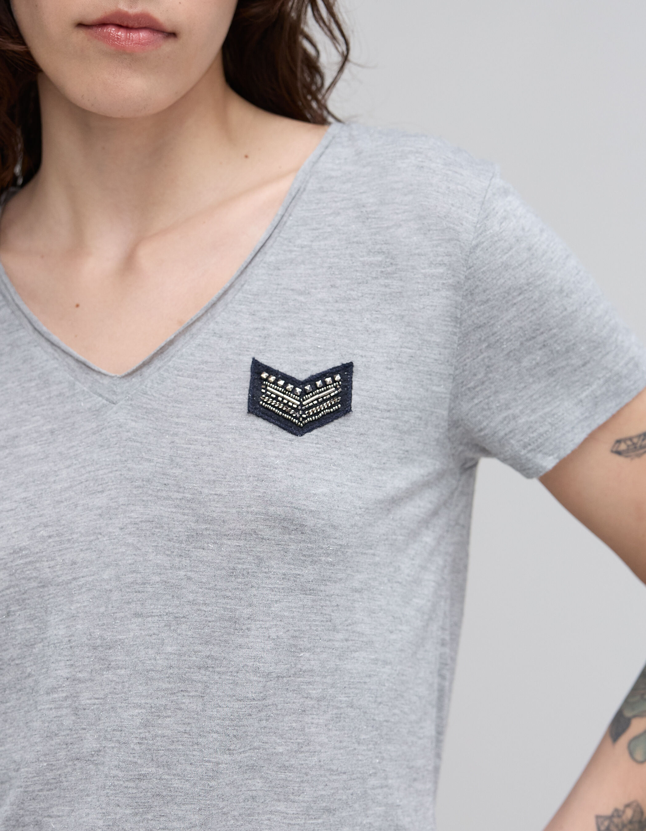 Lichtgrijs t shirt dames online