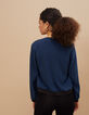I.Code navy and graphic heart reversible baseball jacket-4