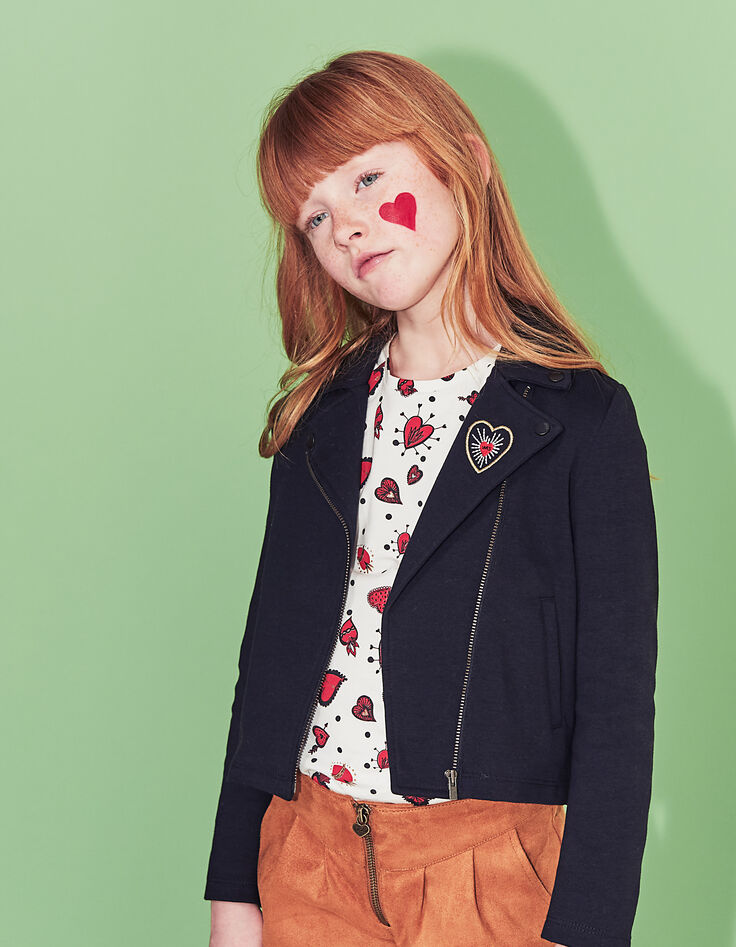 Vest met rits meisjes-3