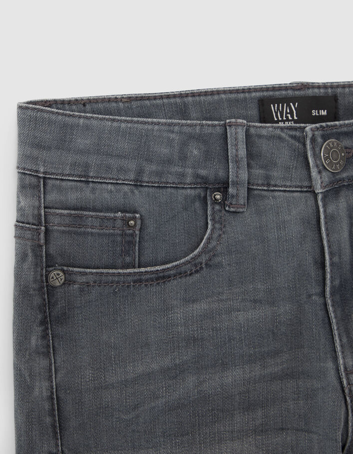 Grijze SLIM jeans gedraaide naad jongens-7