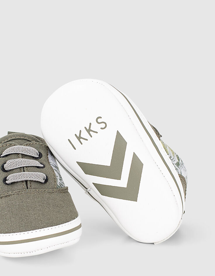 Tennis kaki et imprimé jungle bébé garçon -4
