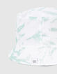 Bob kaki clair tie and dye brodé garçon -4