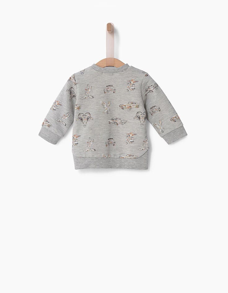 Graues Sweatshirt -3 Graues Sweatshirt -3