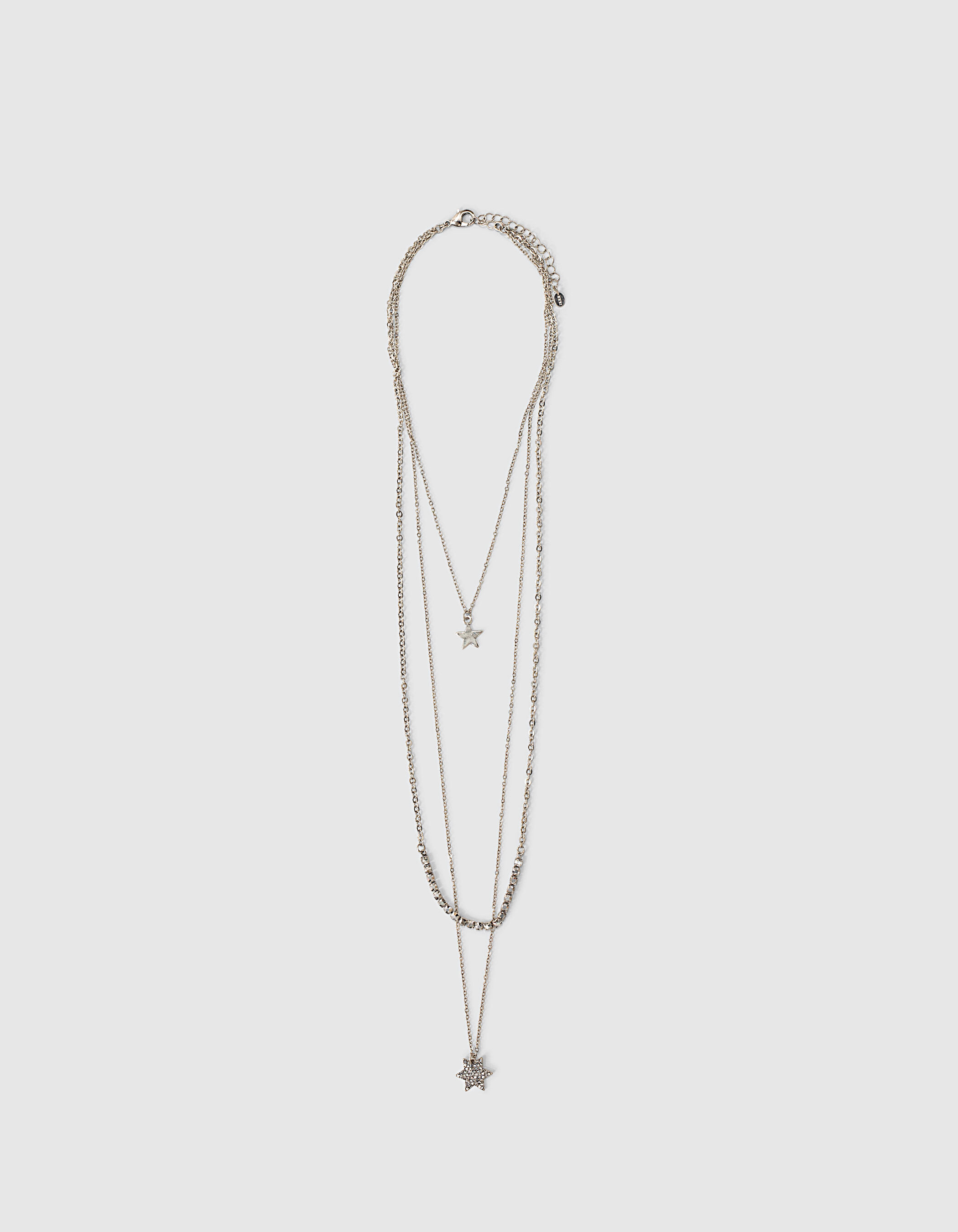 Women s long necklace with diamante stars