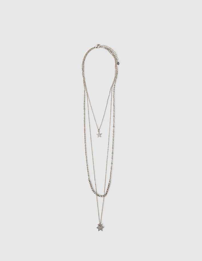 Women’s long necklace with diamante stars - IKKS