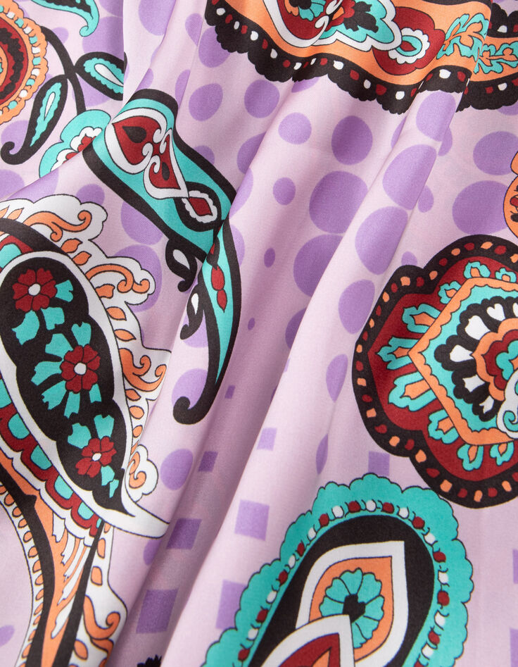 Marshmallow Recycling-Damentop mit Maxi-Paisleyprint-7
