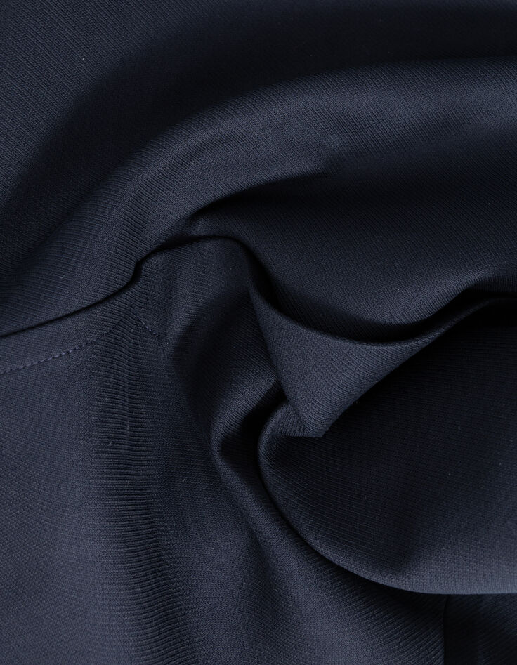 Manteau caban marine bouton gravés Femme-3
