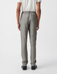 Pantalon CHINO noir faux uni Homme-3