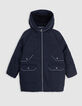 2-in-1-Parka, Marine, Daunenjacke, Sterne-Blitze, Mädchen-2