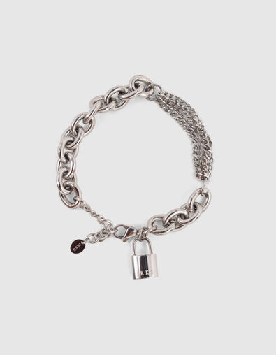 Marineblaues Damenarmband mit Schloss - IKKS