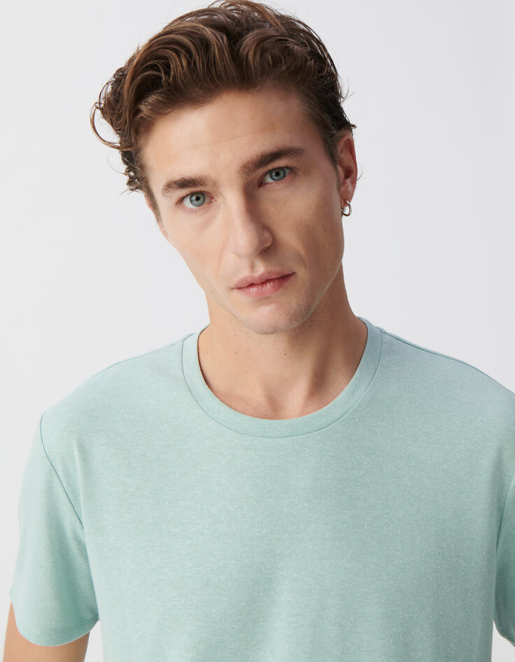 Men’s celadon hemp blend DRY FAST T-shirt-4 Men’s celadon hemp blend DRY FAST T-shirt-4