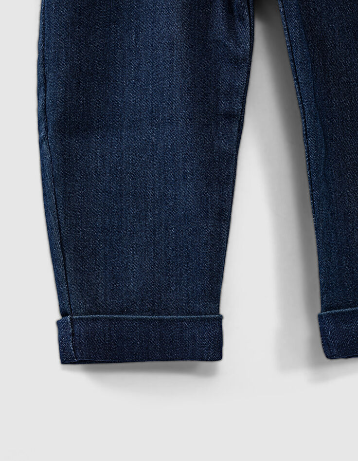 Vaquero blue vintage puente con volante bebé niña-5