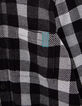 Chemise noire &agrave; carreaux capuche amovible gar&ccedil;on-6