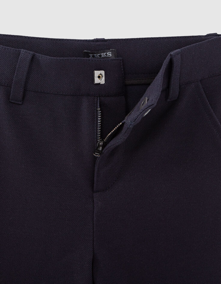 Boys’ navy knit trousers-5