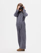 Girls’ blue corduroy jumpsuit-3