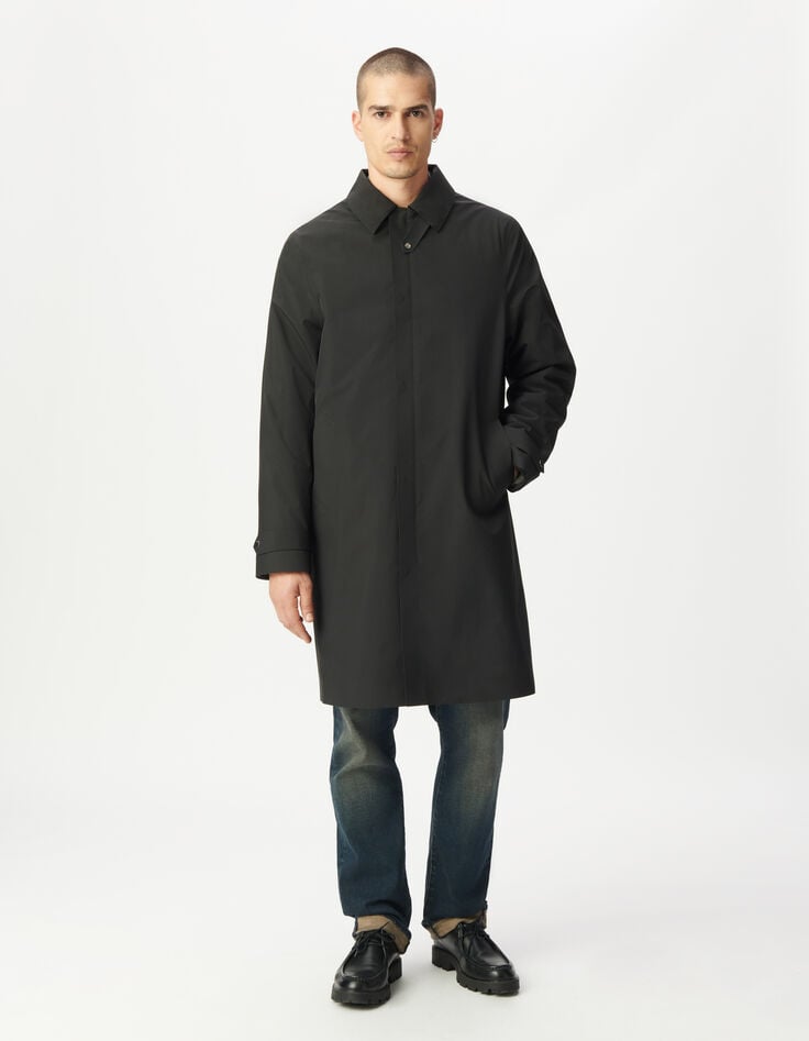 Schwarzer 2-in-1-Parka für Herren-8 Schwarzer 2-in-1-Parka für Herren-8