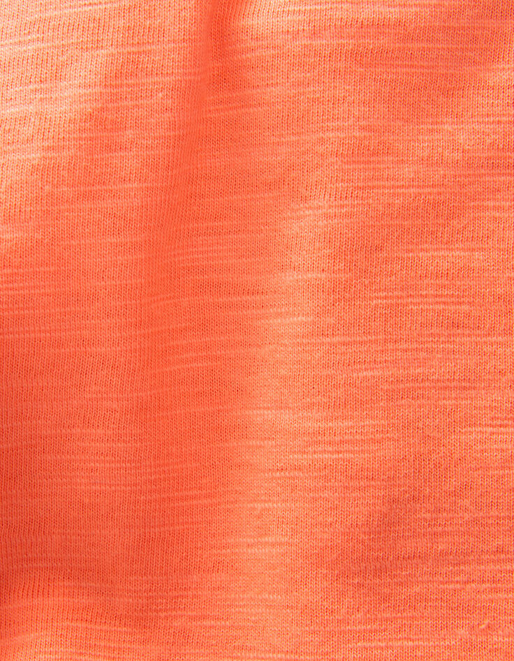 Camiseta naranja fluo algodón diseño lenticular niño-7