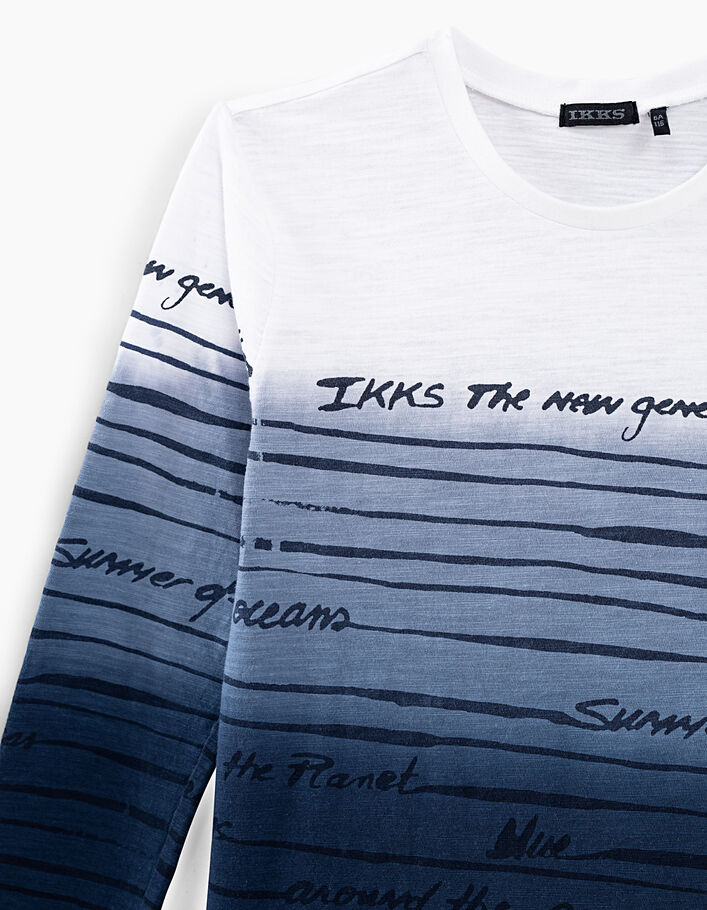Camiseta marinera teñido deep dye niño  - IKKS