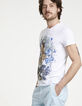 Tee-shirt blanc arty homme-3