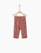 Pantalón caqui claro estampado naranjas bebé niña-2