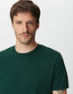 Groen T-shirt korte mouwen katoen-modal Heren-1