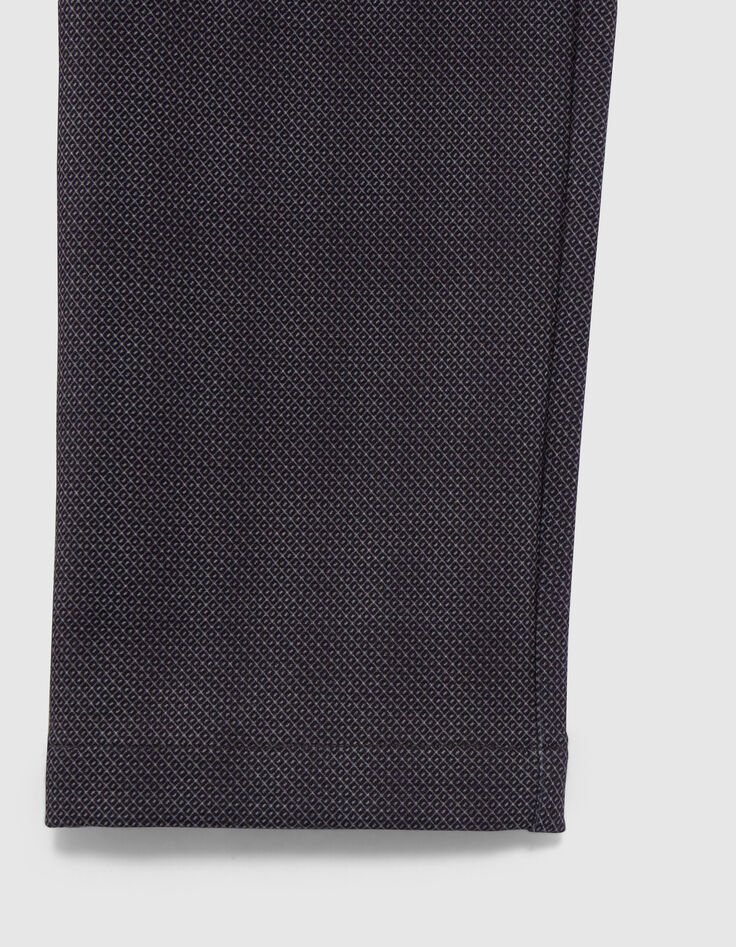 Schwarze Jungen-Jerseyhose mit minimalistischem Motiv-4