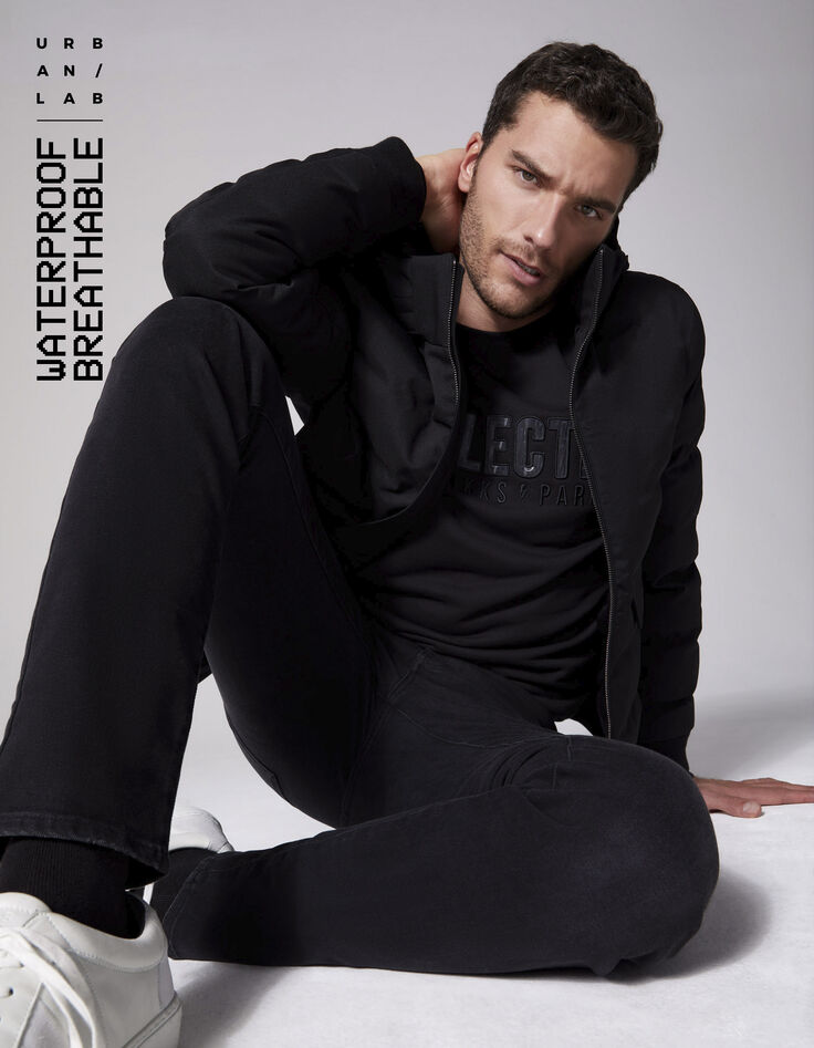 Doudoune noire esprit rock DUPONT™SORONA® Homme-1