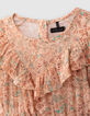 Robe pêche Lenzing™ Ecovero™ à imprimé floral fille-2