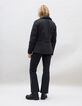 Women&rsquo;s black IKKSxDUVILLARD padded jacket + rock slogan-5