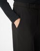 Pantalon de tailleur noir maille Milano Femme-6