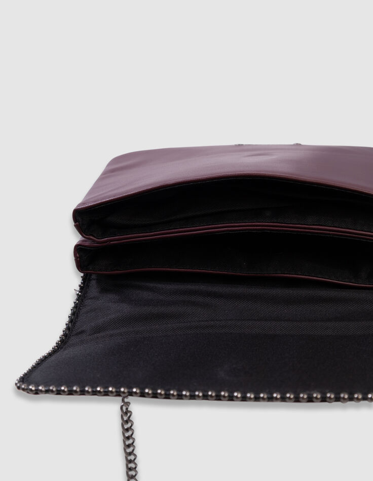Sac à main bordeaux bordure microbilles fille-7
