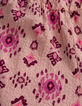 Roze korte jumpsuit maxi etnische print meisjes-9