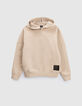 Sudadera beige nailon a cuadros espalda ni&ntilde;o-1