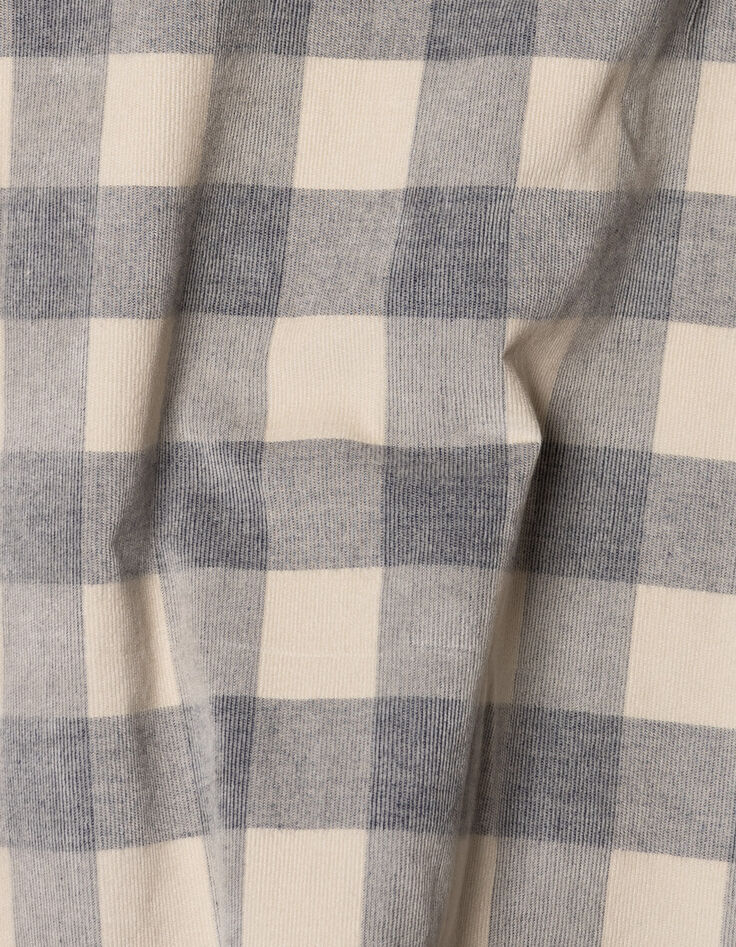 Beiges Regular-Herrenhemd Biobaumwolle Karos-7