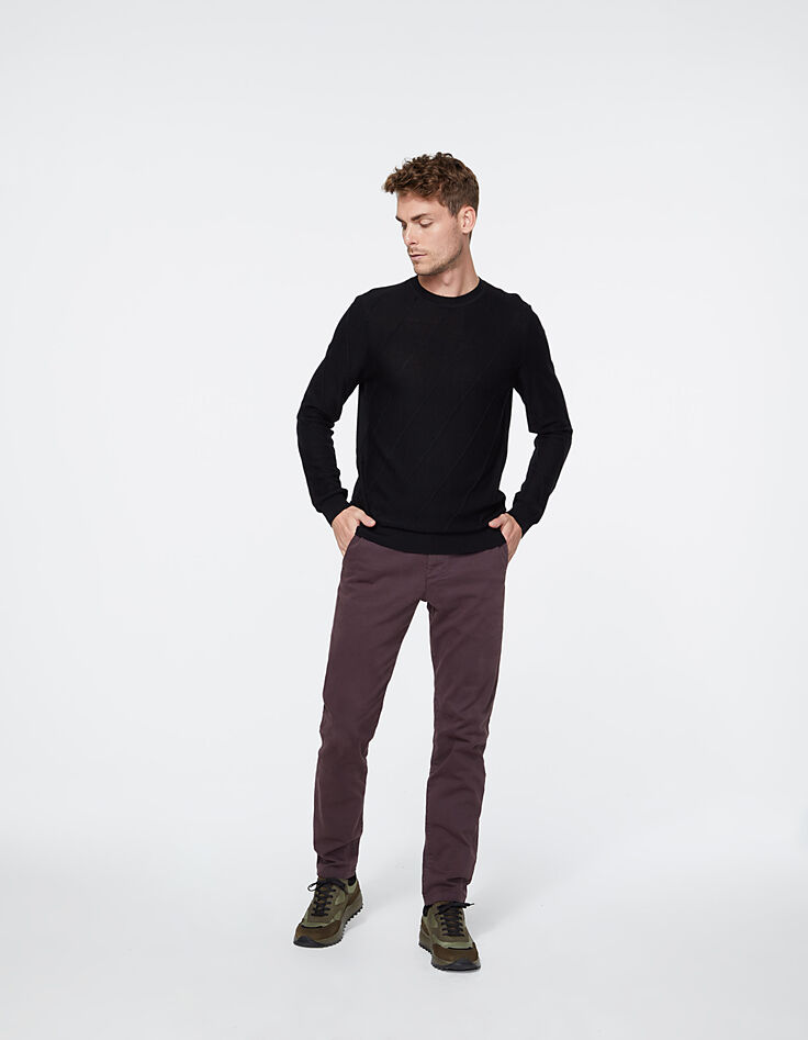 Pantalon chino SLIM prune Homme-6
