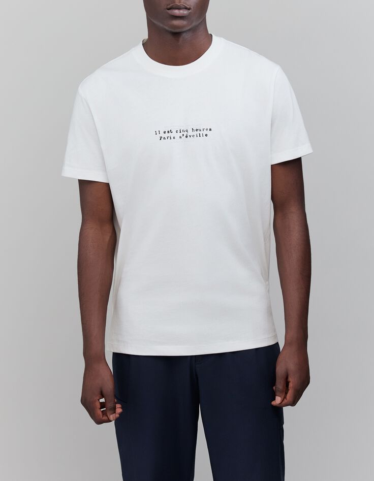 Camiseta blanca de hombre de algodón orgánico-1